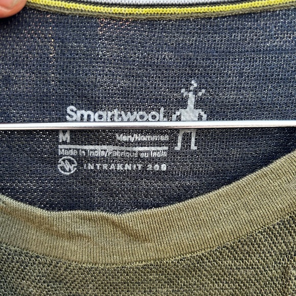 Men’s SMARTWOOL green, long sleeve base layer. Size M - Picture 2 of 3